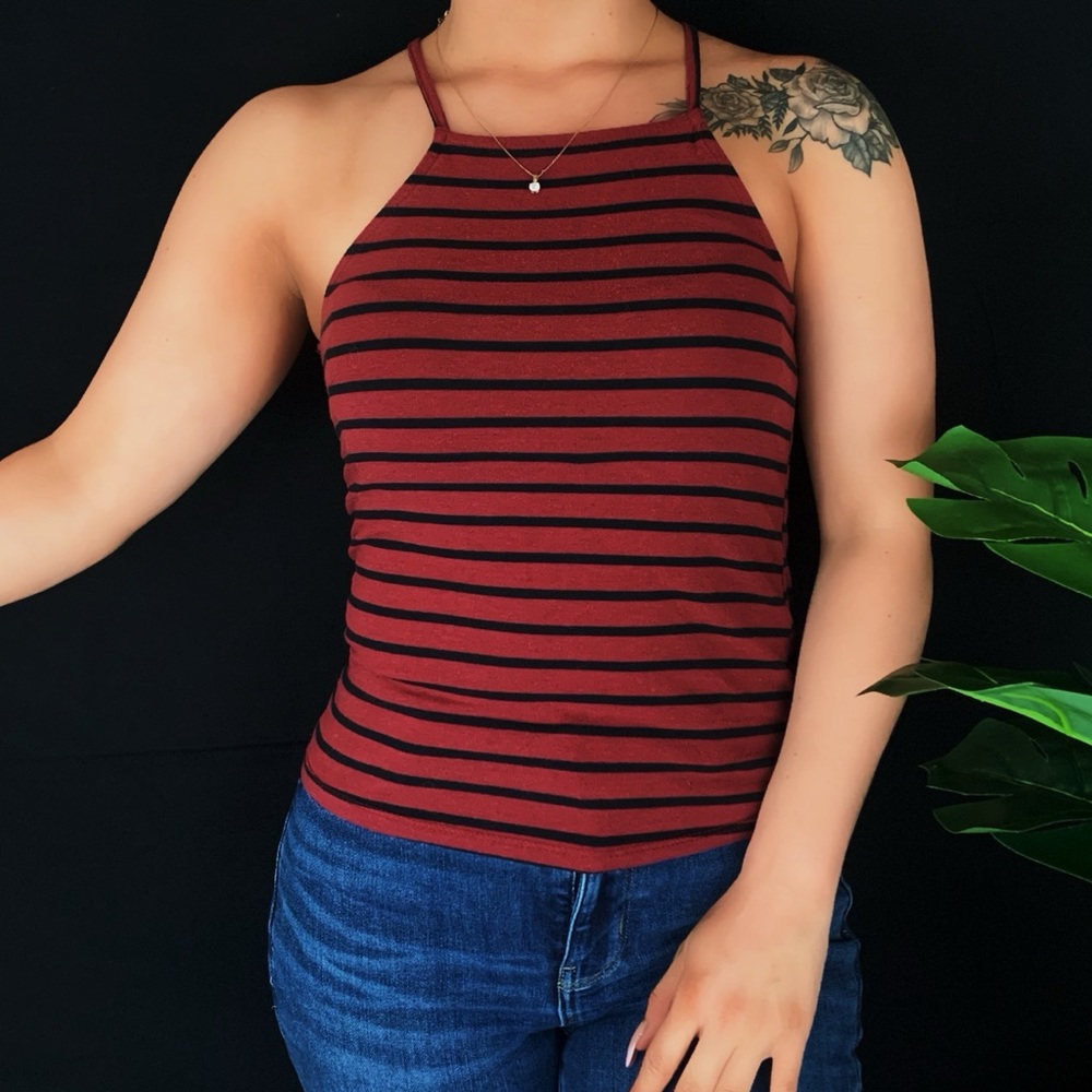 Striped Halter Top